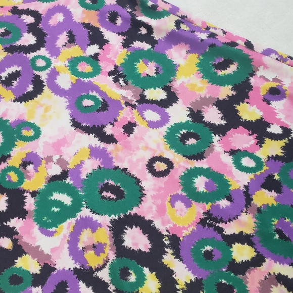 Guilty, Floral Fireworks Colourful Ombre 90s Skater Dress, Medium, Multicoloured - Picture 14 of 14